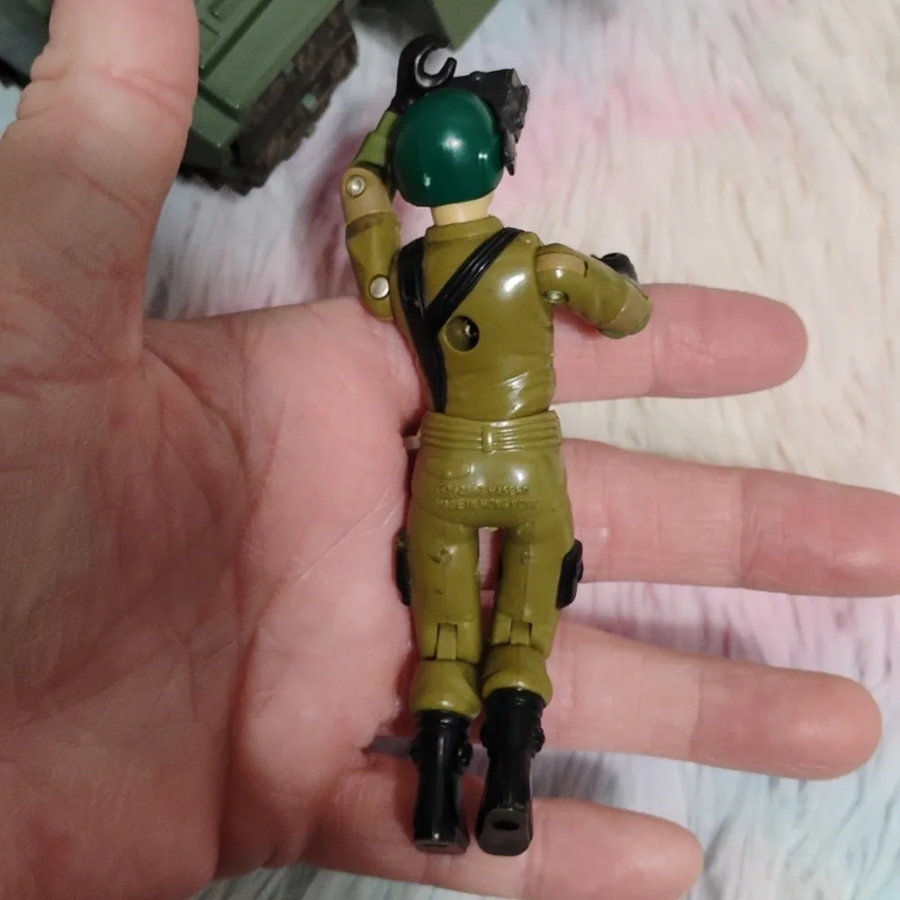 (A-4) GI Joe Mobat Motorized 1982 Battle Tank W 3 80's GI Joe Action Figures
